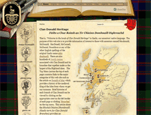 Tablet Screenshot of clandonald-heritage.com